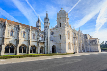 Fototapeta na wymiar Lisbon, Jeronimos Monastery or Hieronymites, Portugal