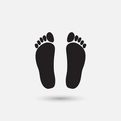 Fototapeta na wymiar Footprint icon
