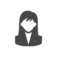Woman avatar icon - Illustration