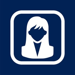 Woman avatar icon - Illustration