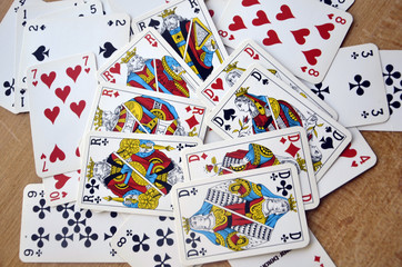 Cartes à jouer-Pêle-mêle de 52 cartes