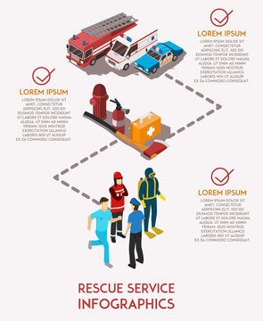 Rescue Service Infograhics
