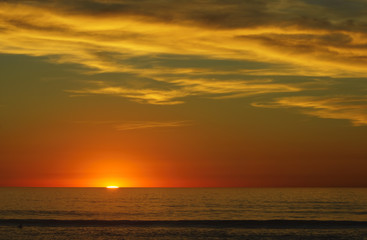 Fototapeta na wymiar Californian Sunset (Pacific Ocean, USA)