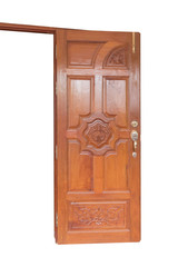 Wood door isolate