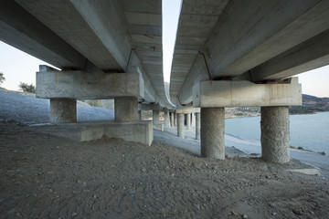 Obraz premium Bridge just finished building.