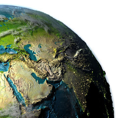 Middle East on planet Earth