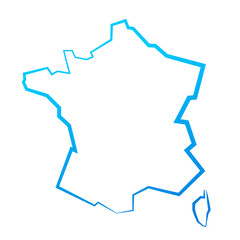 Fototapeta na wymiar Carte de France