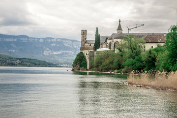 Abbey Hautecombe on the Lake Bourget, France