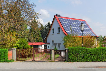 Bad Belzig, Haus mit Solardach