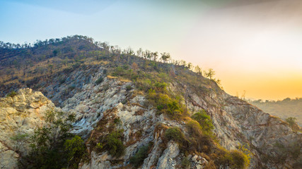 Fototapeta premium sunshine on the wildfire