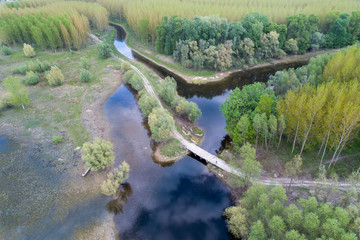 Landscape shot from drone