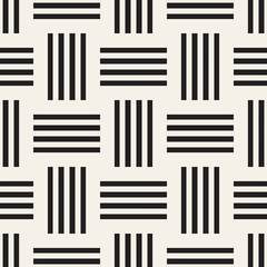 Vector seamless pattern. Modern texture. Repeating abstract background. Geometric rectangles symmetric lattice