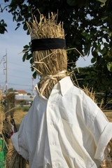rural Thai farmer scarecrow