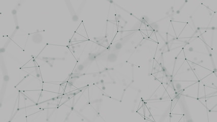 beautiful cg generated 3d abstract background with geometry lines and dots