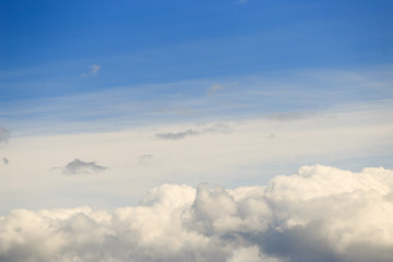 beautiful blue sky with clouds background. Sky with clouds weather nature cloud blue