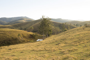 Fototapeta premium Mountains in Caçapava, Sao Paulo, Brazil