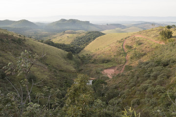 Fototapeta na wymiar Mountains in Caçapava, Sao Paulo, Brazil