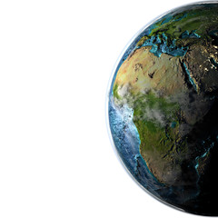 Africa on planet Earth