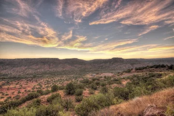 Zelfklevend Fotobehang Zonsopgang, Palo Duro Canyon, Texas © Hundley Photography
