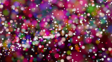 Beautiful colorful bokeh blurred background defocused lights