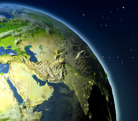 Middle East from orbit