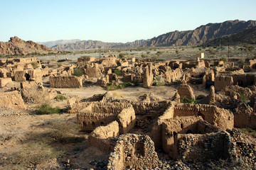 Historic ruins in Tanuf, Oman