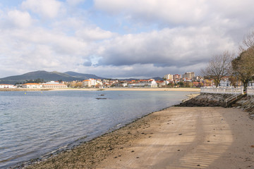 Preguntoiro beach and Vilaxoan village