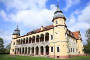 Obraz premium The historic Castle Krobielowice in Silesia, Poland