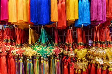 Wide range of colorful traditional Chinese souvenirs, Singapore