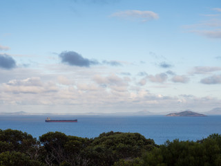 Cargo ship leaving Esperance Port, Western Australia © emmajay1