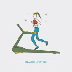 Healthy Lifestyle design concept.