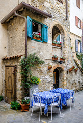 Obraz premium sidewalk restaurant