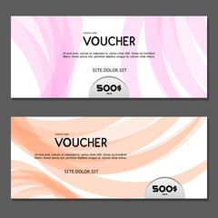 Gift voucher. Vector, illustration.