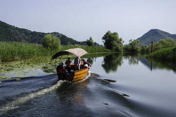 Boat on the Skadar Lake