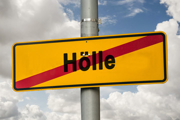 Schild 244 - Hölle