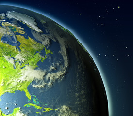 East coast of North America from orbit