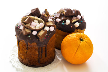 Homemade chocolate cake