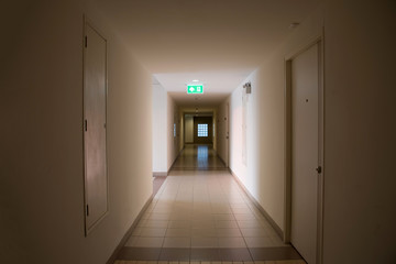 walkway to fire escape