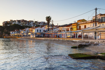 Naklejka premium Kokkari village on Samos island, Greece. 