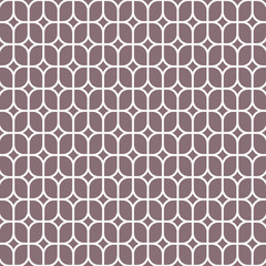 abstract flower on linear rounded rectangles , vector pattern. patter is on swatches panel