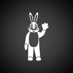 Hare puppet doll icon