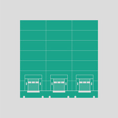 Warehouse logistic concept icon