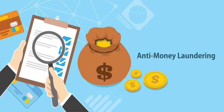 anti money laundering AML cash coin credit transaction company