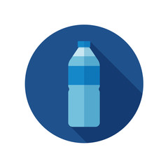 Water bottle flat icon vector
