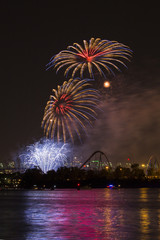 Fireworks at La Ronde, Montreal-Canada