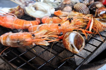 Grilled shrimps