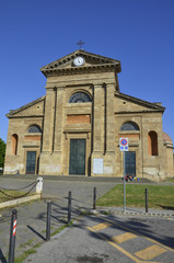 Fototapeta na wymiar Livorno, chiesa del Soccorso.