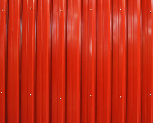 Red corrugated iron background