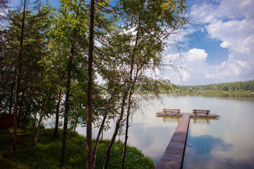 summer lake view