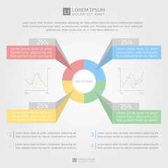 Infographic elements. Great for presentation, sociological research, workflow layout, diagram, annual report, web design.